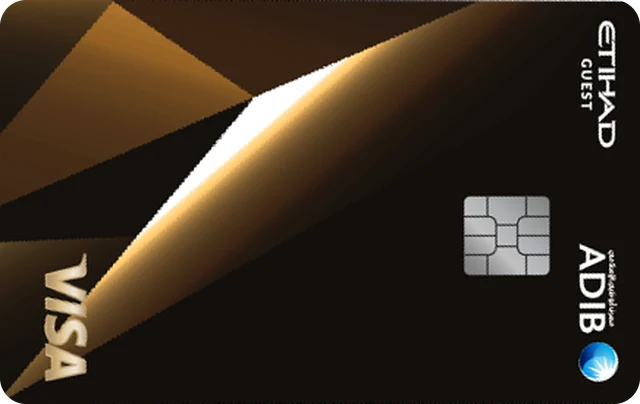 Abu Dhabi Islamic Bank Etihad Guest Visa Gold Covered Card